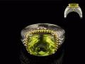 8006R-LQ	18K Gold & sterling silver lemon quartz ring 
