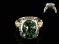 8008R-GA	18K Gold & sterling silver green amethyst ring 
