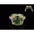 8009R-GA	18K Gold & sterling silver green amethyst ring
